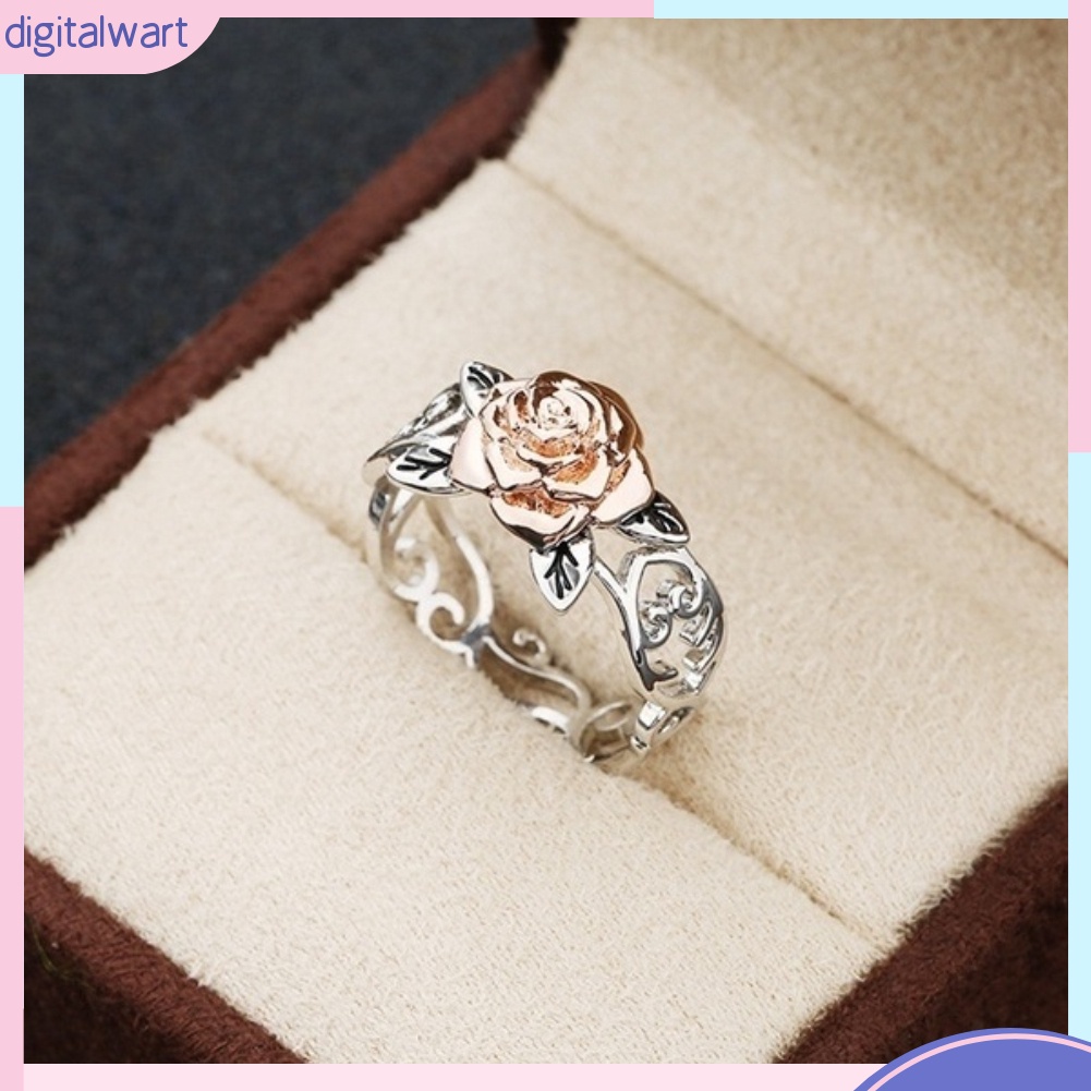 Nhẫn Hợp Kim Mặt Hình Hoa Đính Đá Thời Trang Cổ Điển Cho Nữ