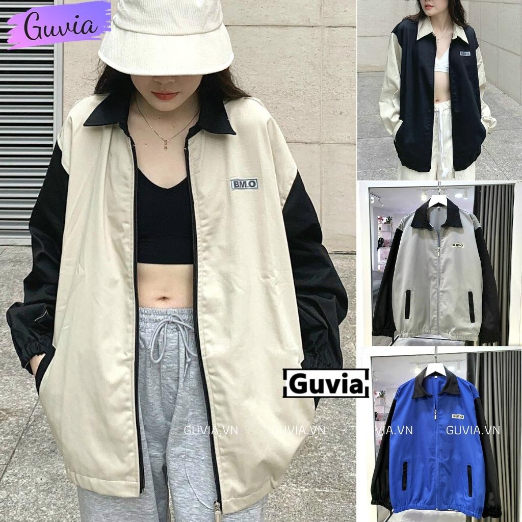 Áo Khoác Kaki B.M.O Nam Nữ Ulzzang Unisex 2 Lớp Form Rộng Thể Thao - GUVIA