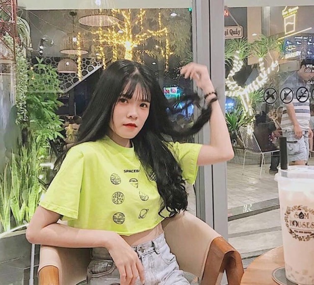 ÁO CROPTOP XANH LÁ SPACEBAE / CROPTOP FORM RỘNG TAY LỠ( KÈM HÌNH THẬT ) | WebRaoVat - webraovat.net.vn