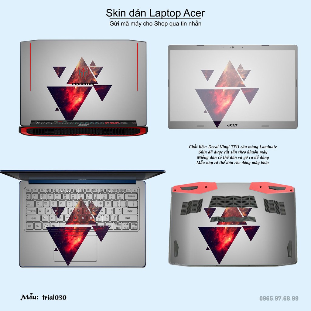 Skin dán Laptop Acer in hình Đa giác _nhiều mẫu 5 (inbox mã máy cho Shop)