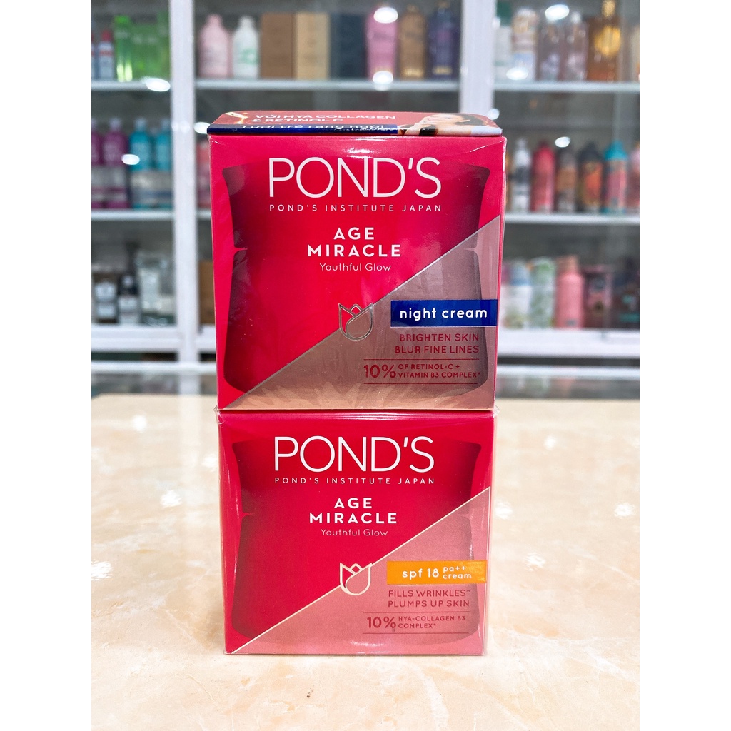 (50g) Kem ngăn ngừa lão hóa POND'S Age Miracle ban ngày và ban đêm chính hãng công ty