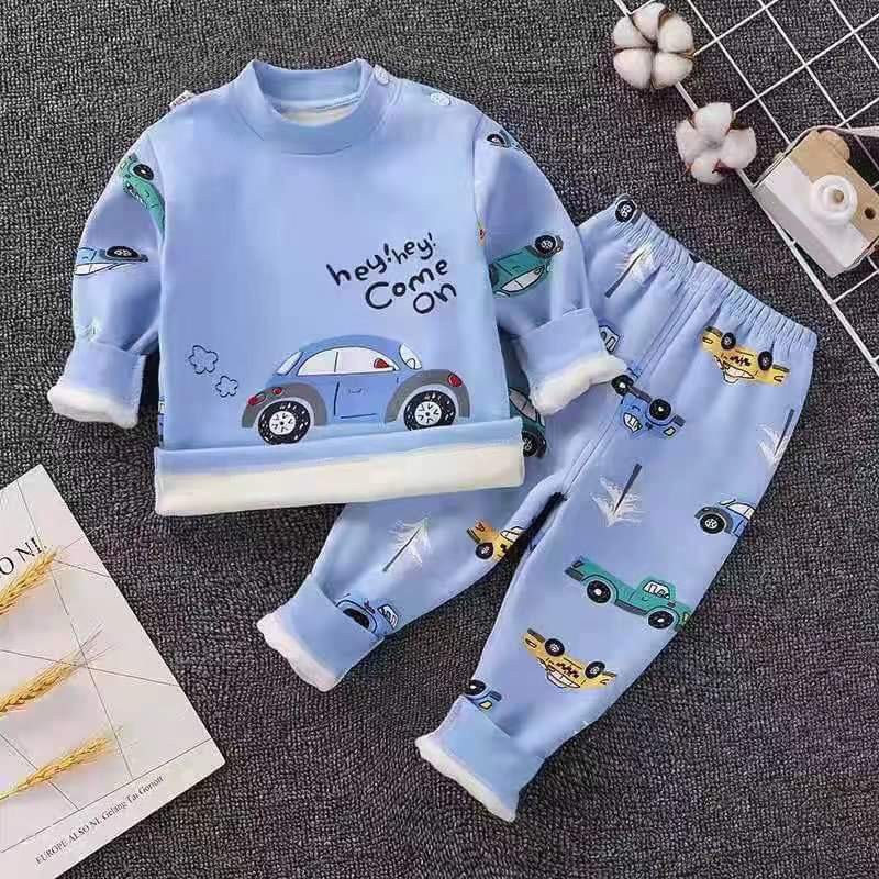 (chọn mẫu ) Bộ nỉ lót lông quảng châu Xuất Hàn cao cấp cho bé 8-23kg siêu mềm, siêu ấm