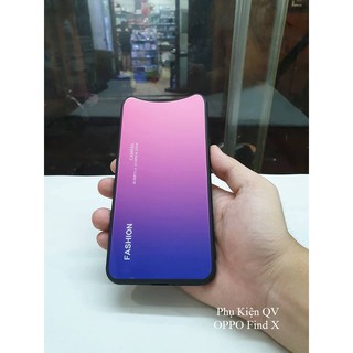 Ốp lưng chống sốc glass case fashion oppo find x