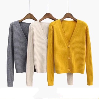 bán sỉ áo len cúc cổ tim