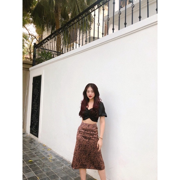 Áo croptop nữ nhún ngực, Jasmine RÊVER CLOTHINGS