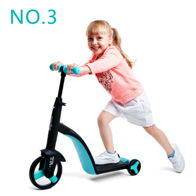 SCOOTER Xe cân bằng 3 trong 1 trẻ em 2-6 tuổi - HÀNG NHẬP KHẨU CHÍNH HÃNG