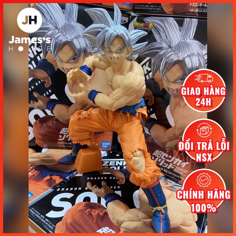 Mô Hình chính hãng Dragon Ball Super, Son Goku Migatte no Goku'i, Super Zenkai Solid (Bandai Spirits)