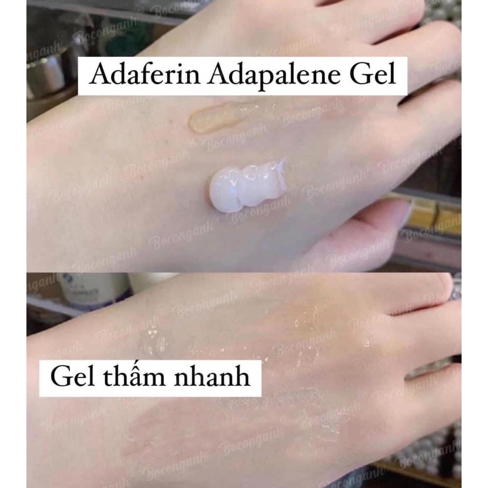 Giảm Mụn Adaferin Adapalene 0.1% Gel 15g