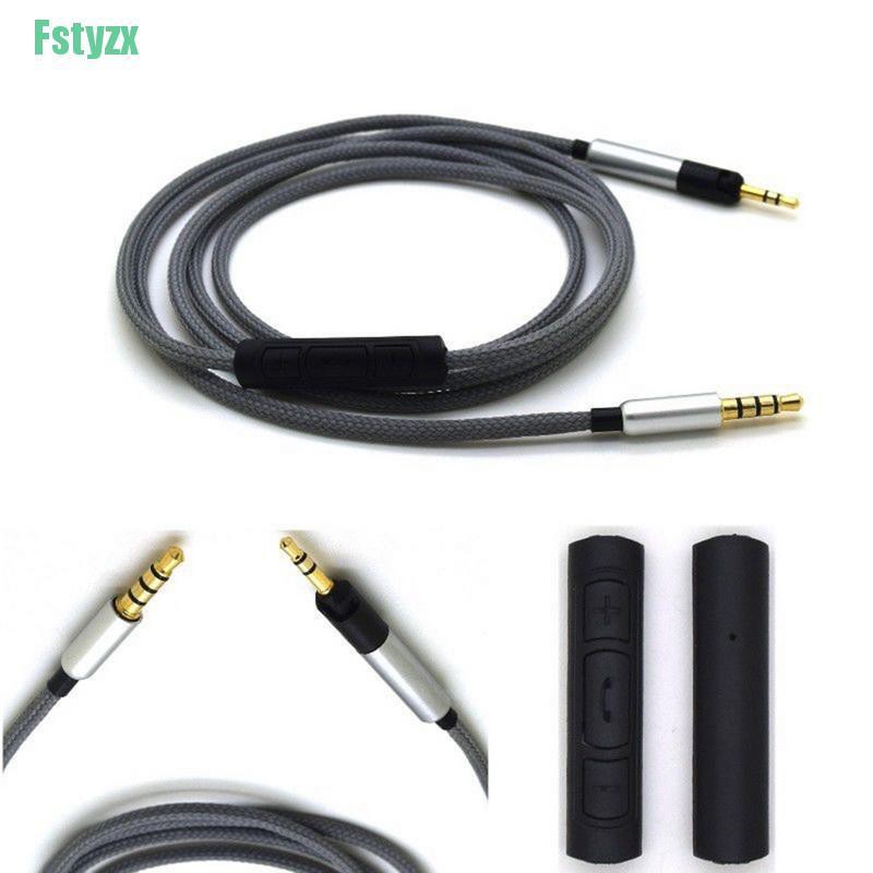 fstyzx Cable for Audio Technica ATH-M50x ATH-M40x ATH-M70x headphones Remote volume Mic