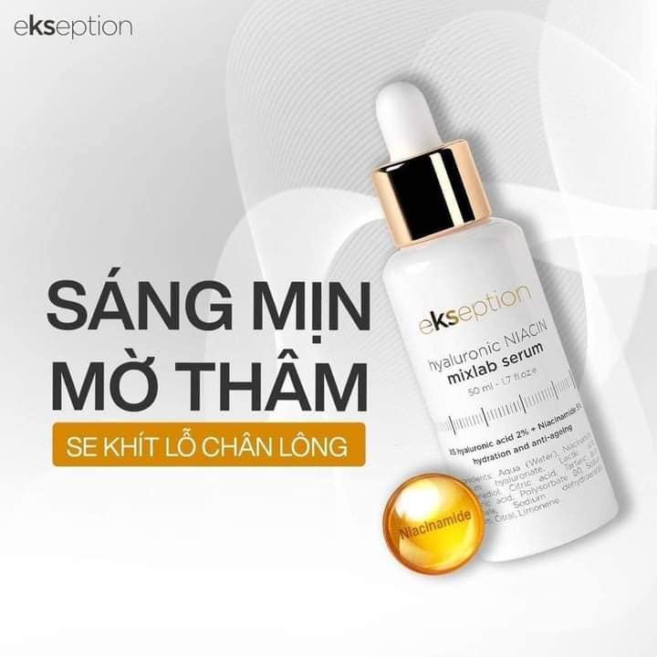(HÀNG CHÍNH HÃNG)Serum mờ thâm sáng da Ekseption Hyaluronic Niacin 50ml