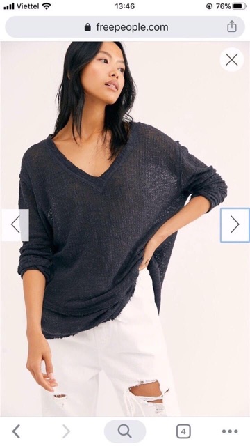 ÁO LEN FREE PEOPLE | ÁO LEN MỎNG TAY DÀI VNXK