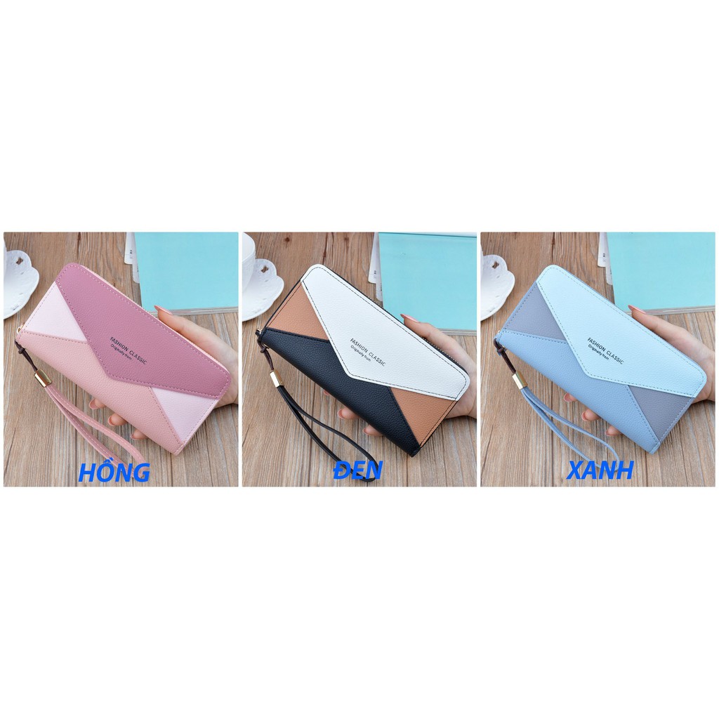[Mã FAMAYWA2 giảm 10k đơn từ 50k] Ví nữ dáng dài cầm tay đẹp đựng tiền nhiều ngăn cao cấp giá rẻ VD244 | BigBuy360 - bigbuy360.vn