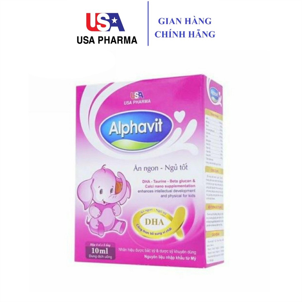 Ống uống Alphavit ăn ngon ngủ tốt cho bé yêu