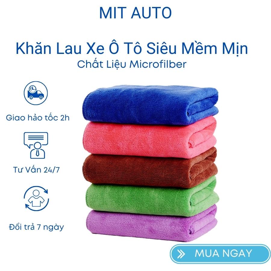 Khăn lau xe ô tô Microfiber mềm mịn dùng đa năng