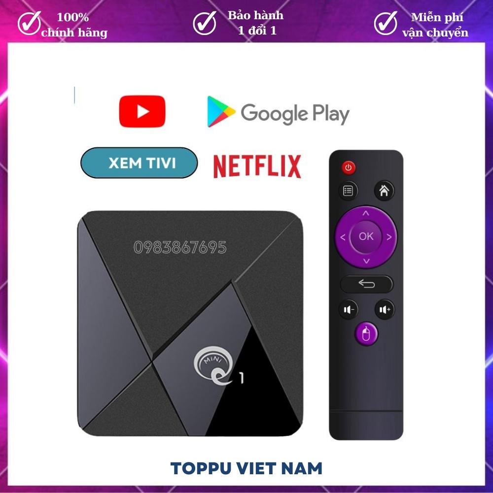 [TOP 1 SHOPEE] Android TV Box Mini Q-Biến Tivi thường thành Smart Tv, bắt Wifi xm 100 kênh truyền hình, Youtube miễn phí | BigBuy360 - bigbuy360.vn