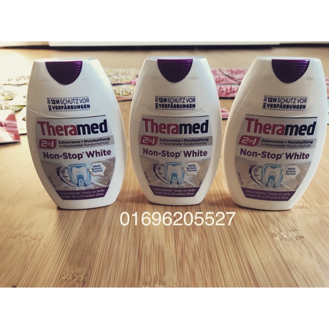 Kem đánh răng Theramed Non Stop White 75ml
