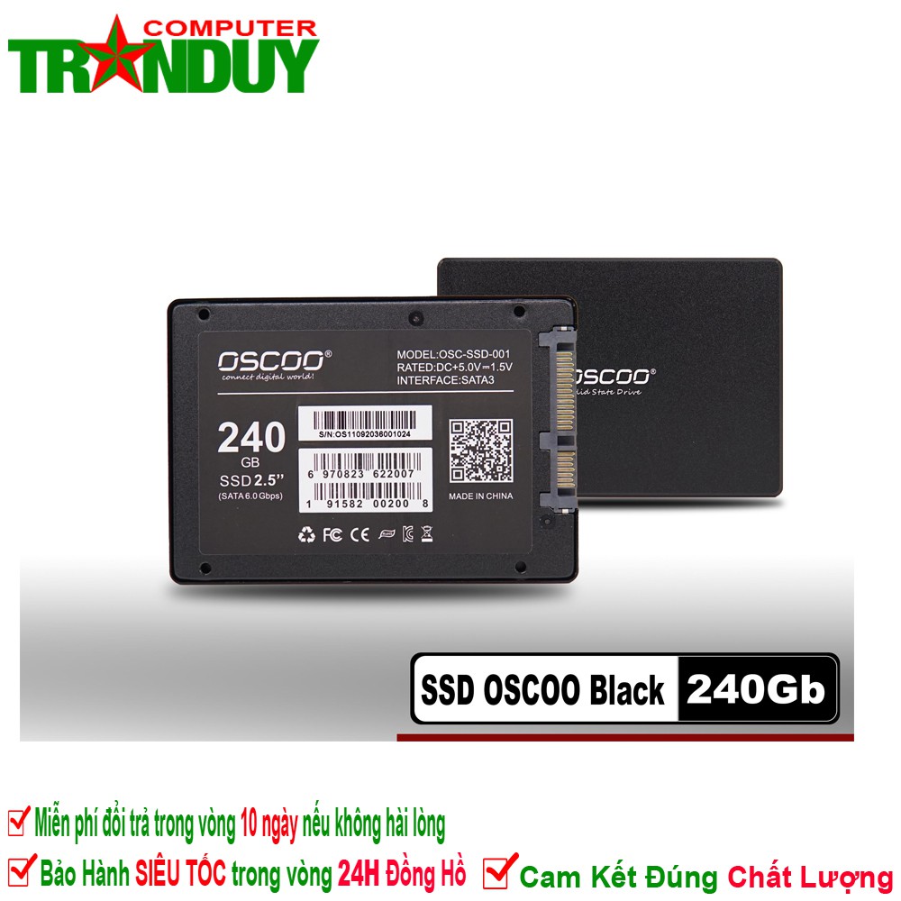 SSD Oscoo 240GB Black Chính Hãng BH 36T | WebRaoVat - webraovat.net.vn