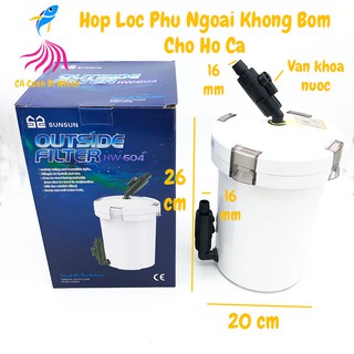 Hộp lọc phụ ngoài HW-604 không bơm - Out Side Filter Sunsun HW604 cho hồ cá