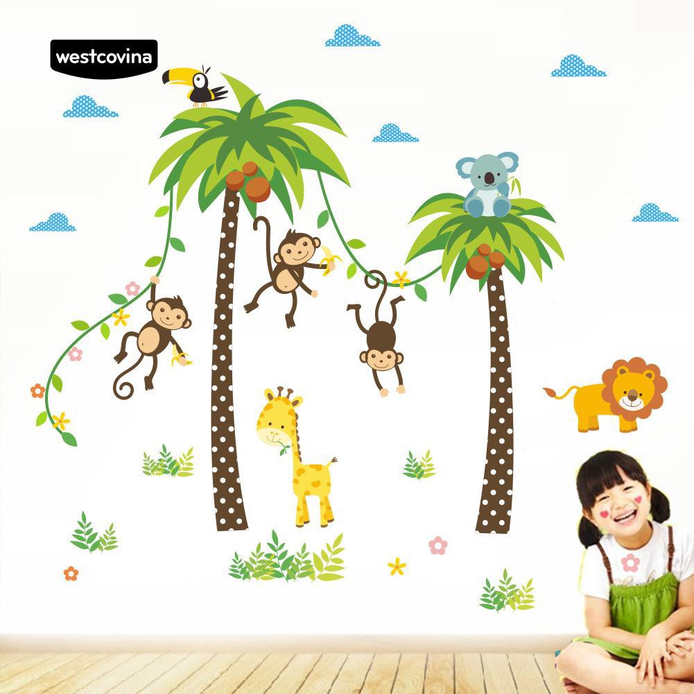 Miếng dán tường dễ thương vui nhộn cho trang trí phòng bé
