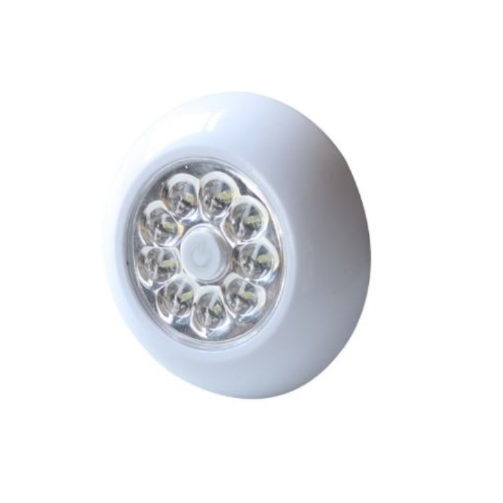 ĐÈN 9 LED CÓ CÔNG TẮC ON-OFF DÁN TƯỜNG, TỦ QUẦN ÁO, CỐP XE Ô TÔ SIÊU SÁNG