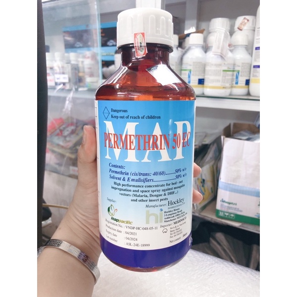  [ thuốc diệt muỗi MAP PERMETHRIN 50EC nhập khẩu trực tiếp từ Anh quốc - 1 lít ]