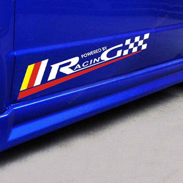 Tem dán cửa xe ô tô Sport Racing 3
