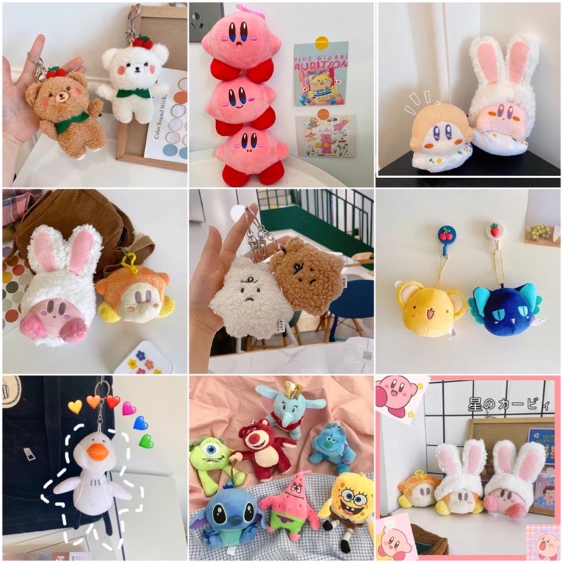 Móc khoá nhồi bông cute xinh xắn đáng iu  Siêu nhiều hình