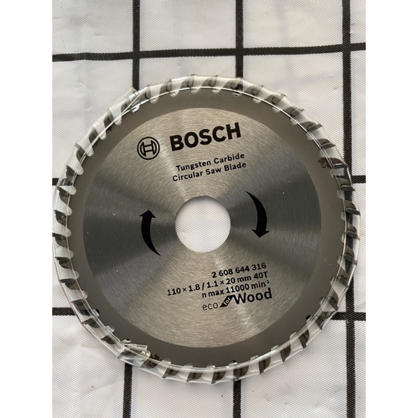 LƯỠI CẮT GỖ 110 MM 40T BOSCH
