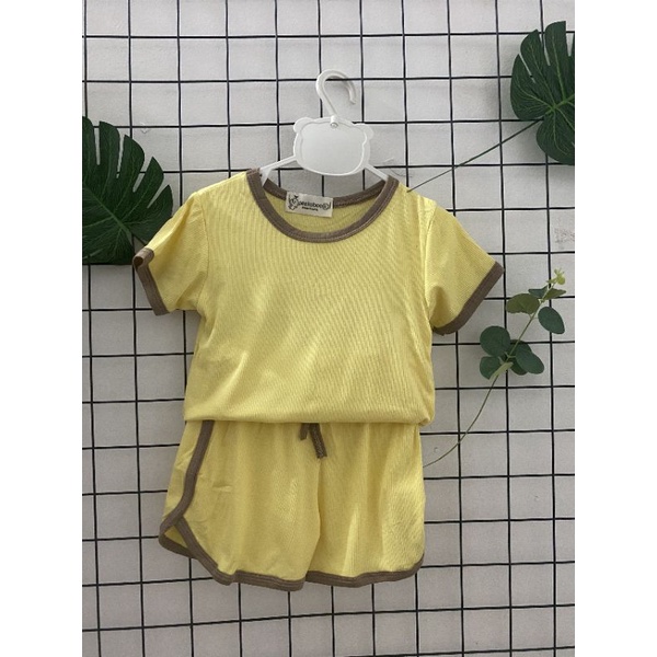 Bộ Cộc Tay Minky Mom Chất Gân Tăm Cực Đẹp Cho Bé Trai, Bé Gái 7-18kg - Umee kids