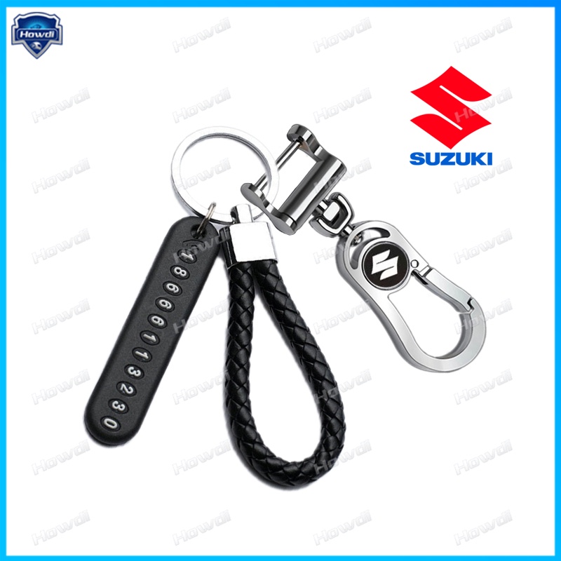 Móc Khóa Bằng Thép Không Gỉ Cao Cấp Có logo Cho Suzuki