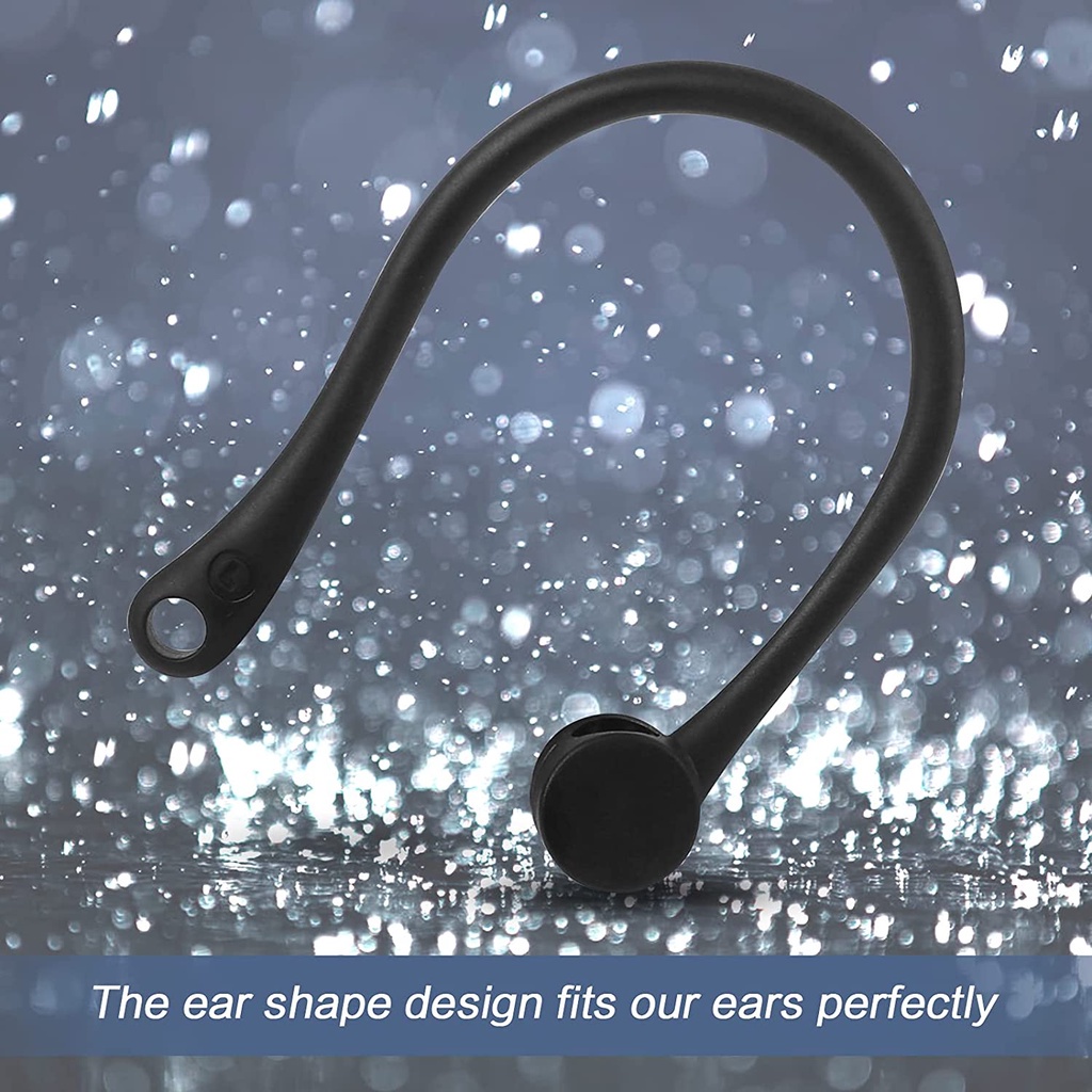 Bộ 4 Móc Tai Nghe Bluetooth Không Dây Bằng Silicone Có Lỗ Đeo Tai Chống Thất Lạc 4 Màu Lựa Chọn