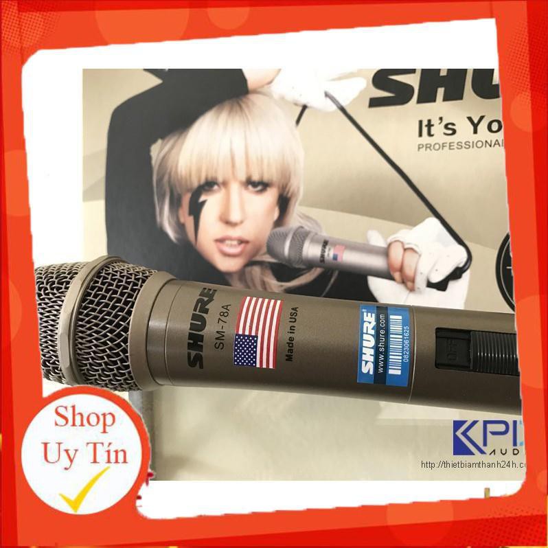 MICRO KARAOKE Shure SM 78A cao cấp -ĐIỆN TÍN 3