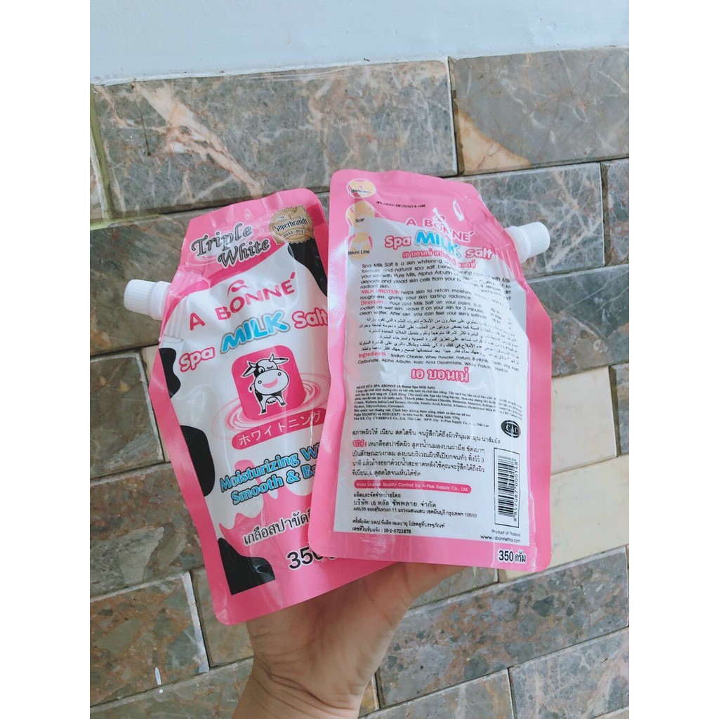 Muối Tắm Sữa Bò Tẩy Tế Bào Chết A Bonne Spa Milk Salt 350G (Hàng Thường)