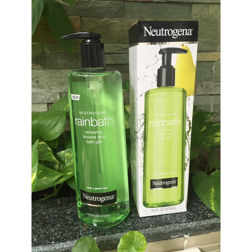 Sữa Tắm Neutrogena Rainbath Renewing Shower and Bath Gel Pear & Green Tea . 473ml