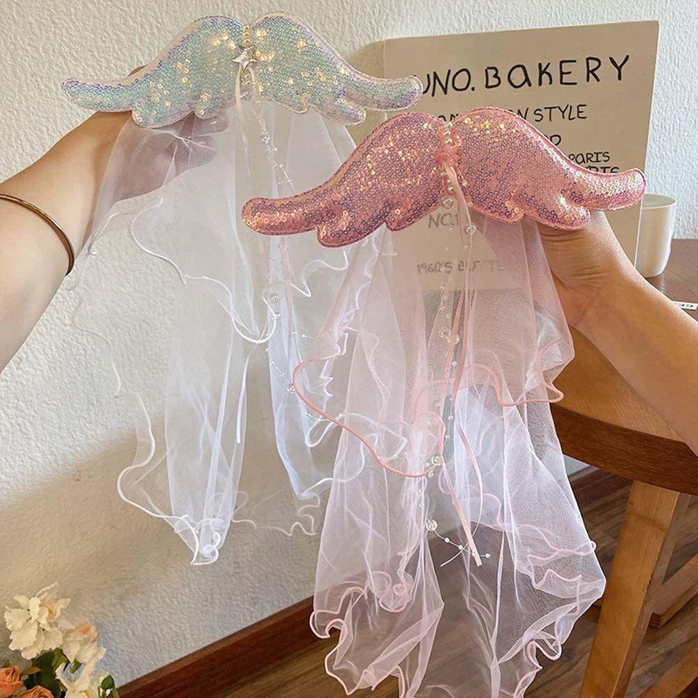 Kẹp Tóc Hình Đôi Cánh Phong Cách Công Chúa Ngọt Ngào Cho Bé Gái