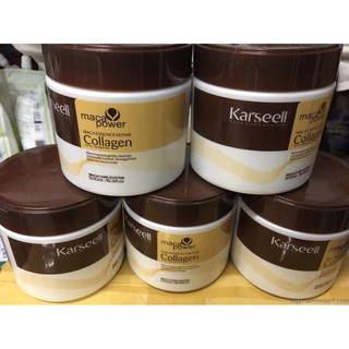 Kem Hấp - Ủ- Xả Phục Hồi Tóc Collagen Karseell Maca Dạng Hũ 500 ml chính hãng