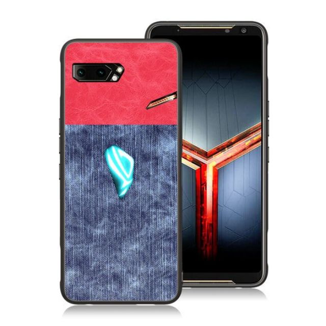 Ốp lưng Asus Rog Phone 2 vân da bò mềm thời trang cao cấp