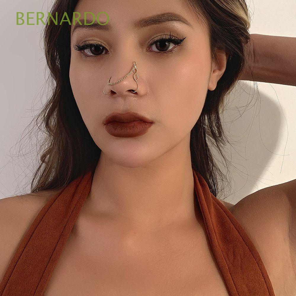 Bernardo Trang Sức Cơ Thể Bằng Kim Loại Dây Xích Hình Chữ U Phong Cách Punk Hình Học Cổ Điển