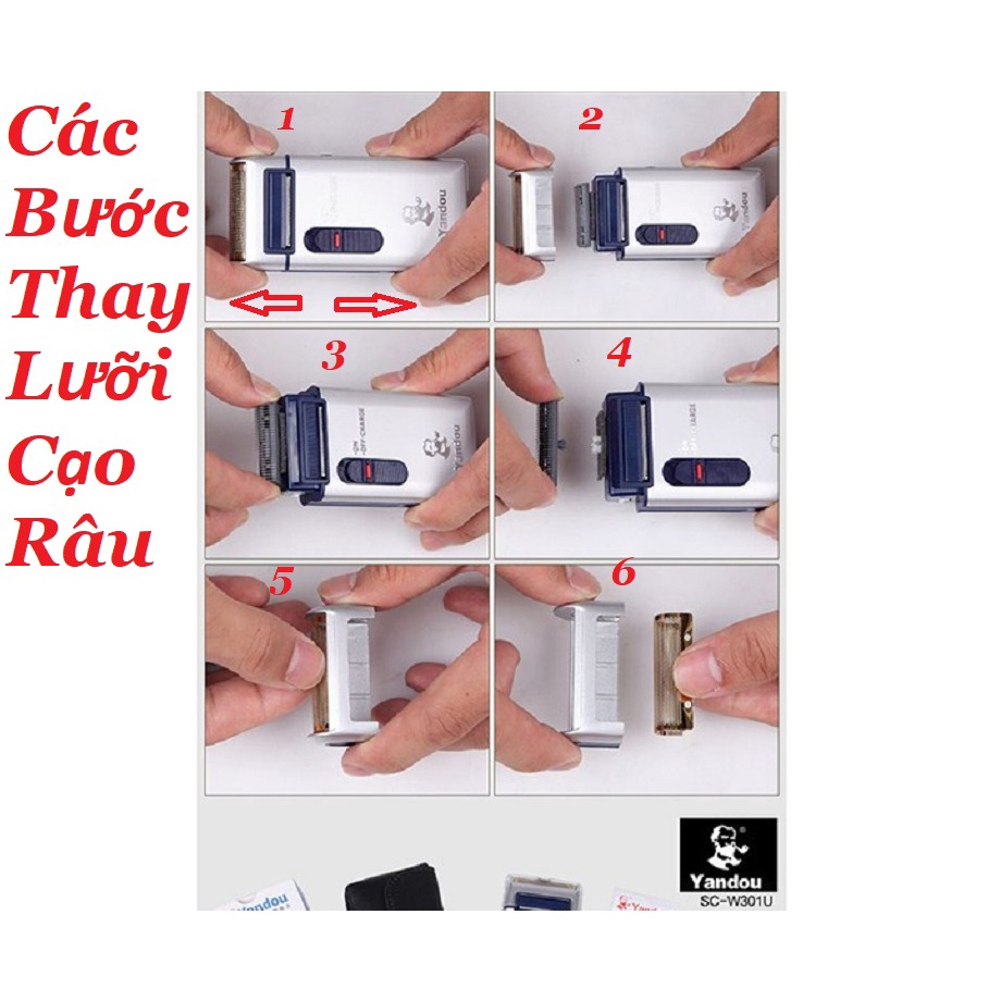 Bộ lưỡi thay thế máy cạo râu Yandou