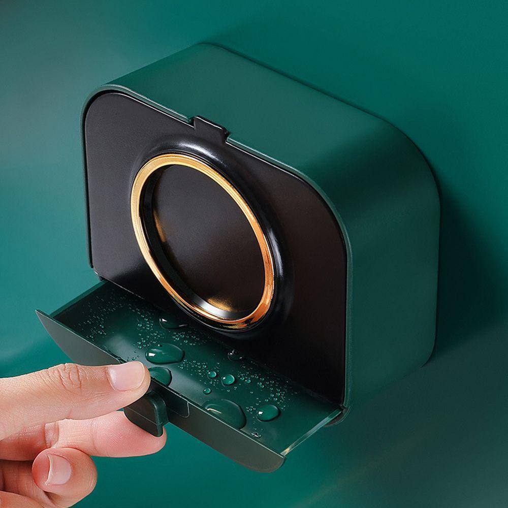 Giá Để Xà Phòng Gắn Tường Không Cần Đục Lỗ Kiểu Nắp Lật Sáng Tạo