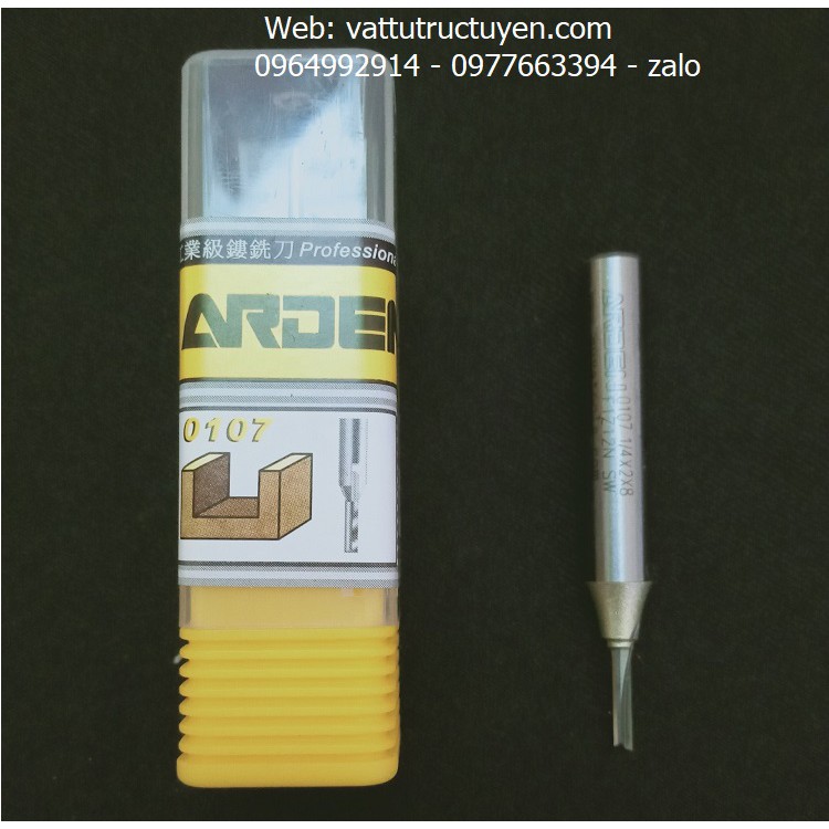 Dao CNC cắt alu gương thẳng 2 me ARDEN