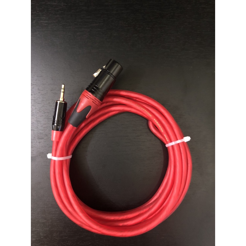 Dây micro canon cái ra 3.5 chuyên dụng cho mic thu âm BM900, ISK AT100