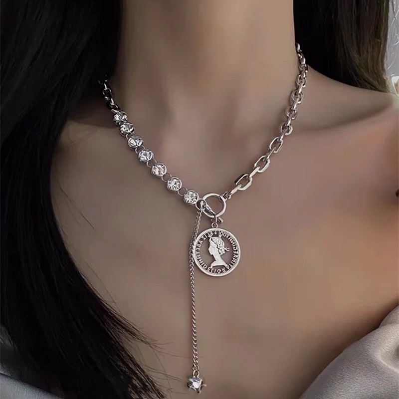Dây Chuyền Mặt Trái Tim Đính Đá Phong Cách Âu Mỹ Thời Trang
