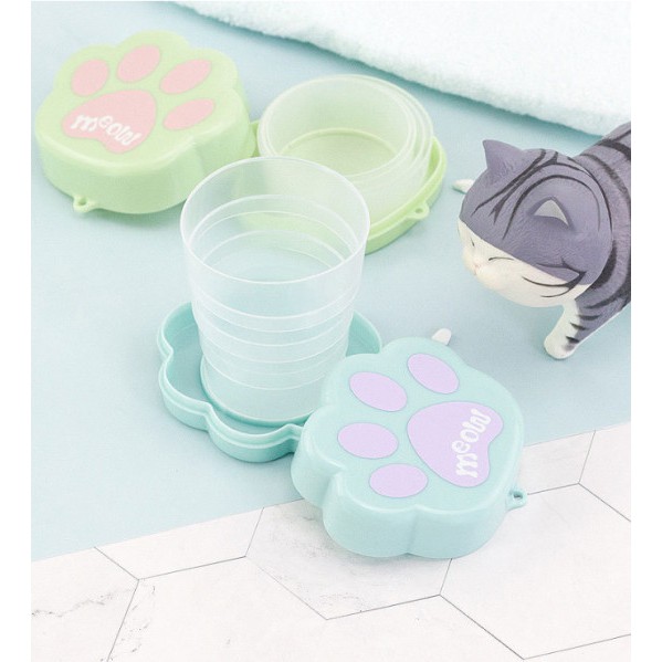 Cốc Uống Nước Gấp Gọn Cá Nhân Hình Chân Mèo | BigBuy360 - bigbuy360.vn