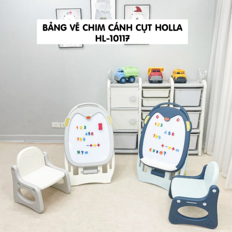 Bảng vẽ chim cánh cụt Holla - có kem ghế