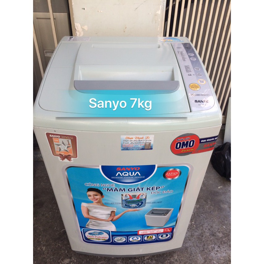 Thanh lí Máy giặt Sanyo 7kg qua sử dụng Bảo hành 1 năm tại Tp hCm Không ship tỉnh