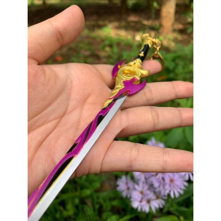 Móc khoá mô hình Ánh sáng đêm Sương mù 22cm - Genshin Impact [tặng đế] | Baystore