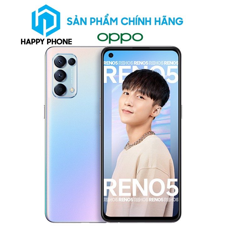 Điện thoại Oppo Reno 5 (8GB/128GB) - Hàng chính hãng, Mới 100%, Bảo hành 12 tháng