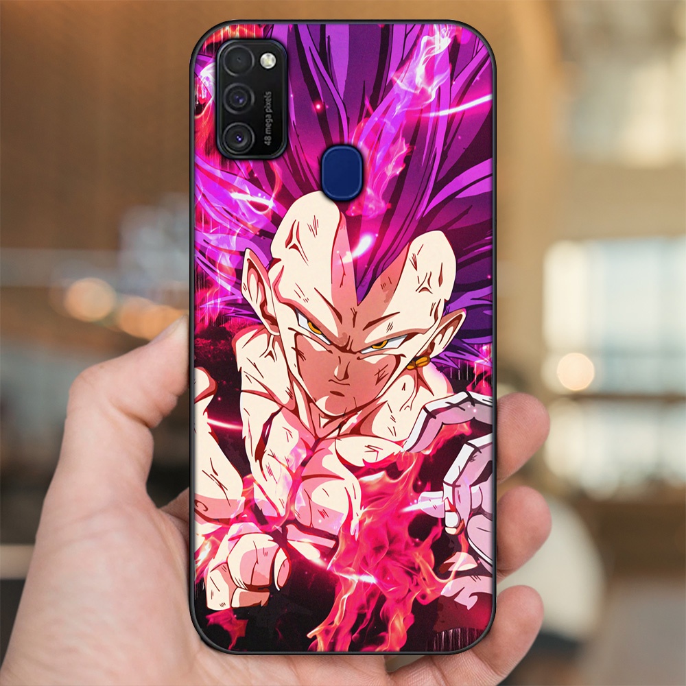 Ốp lưng Samsung M21, M30S viền đen in hình Vegeta Dragon Ball