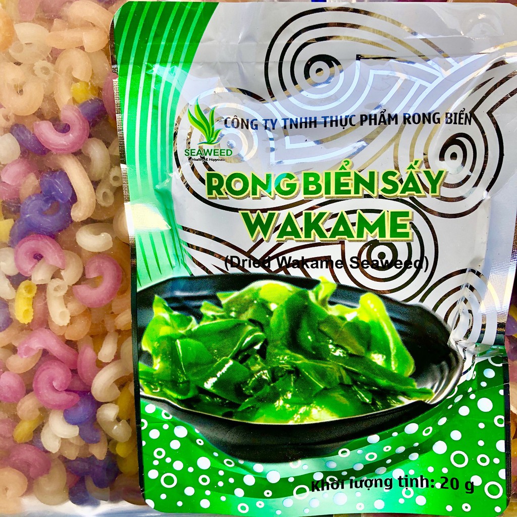 {Sale sốc} Rong biển sấy khô wakame Nhật công ty Seaweed nấu mì nấu canh súp trộn gỏi sushi salad đắp mặt nạ ngon bổ
